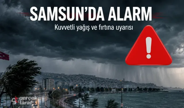 Samsun İçin Alarm Verildi, Kuvvetli Yağış Geliyor