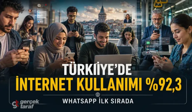Türkiye’de internet kullananların oranı yüzde 92,3 oldu