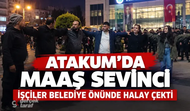 Samsun Atakum’da Maaş Sevinci, İşçiler Türkülerle Halay Çekti