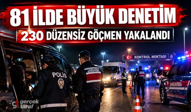 81 ilde düzensiz göç denetimi: 230 göçmen yakalandı