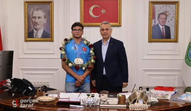İhsan Kurnaz’dan Başarılı Güreşçi Oğuzhan Kaya’ya Tebrik