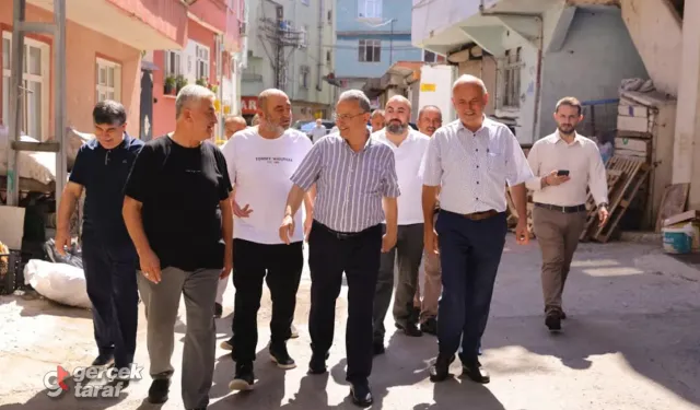 Başkan İhsan Kurnaz Hastanebaşı'nda Saha Çalışmalarını Sürdürüyor