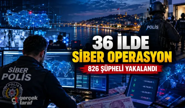 Samsun’un da olduğu 36 ilde siber operasyon, 826 şüpheli