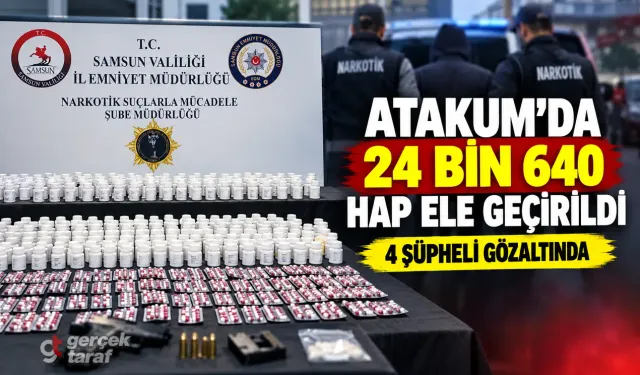 Samsun Atakum’da araç ve evlerden uyuşturucu çıktı
