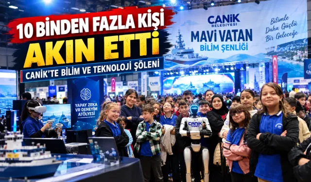 Samsun Canik’te Mavi Vatan Bilim Şenliği’ne 10 bin ziyaretçi