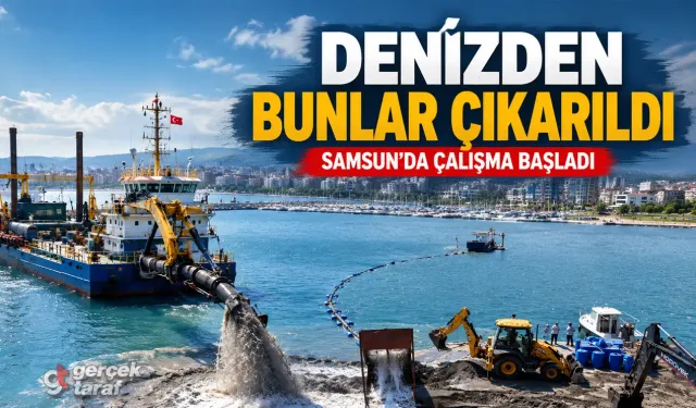Samsun Kurupelit Marina’da Bunlar Çıkarılıyor