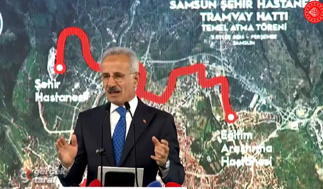 Samsun Şehir Hastanesi’ne Yeni Tramvay Hattı Temeli Atıldı