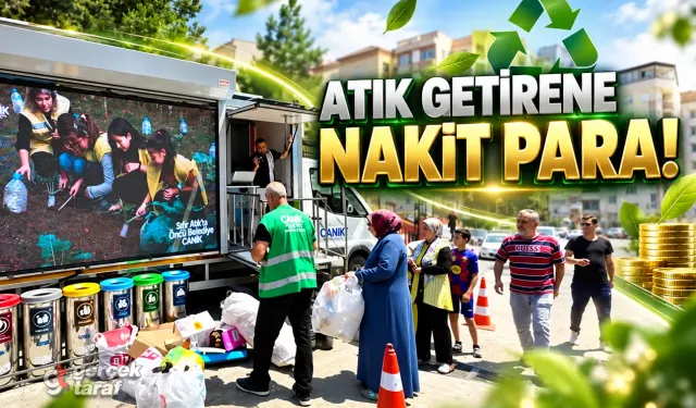Samsun'da Atığını Getirene Para! ATM'den Çekilebiliyor