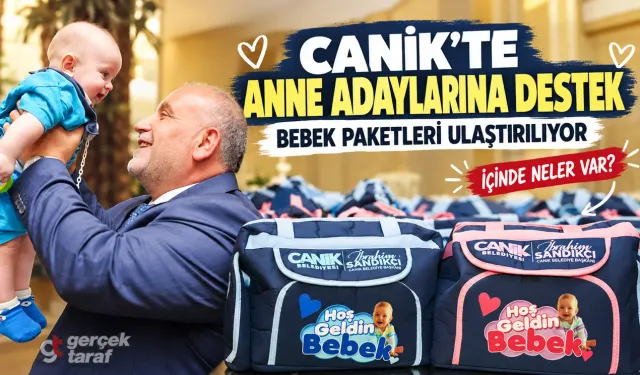 Samsun Canik’te anne adaylarına bebek destek paketi dağıtılıyor