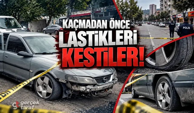 Samsun Canik'teki saldırıda şüpheli kaçış: Önce bıçakladılar, sonra lastikleri kestiler