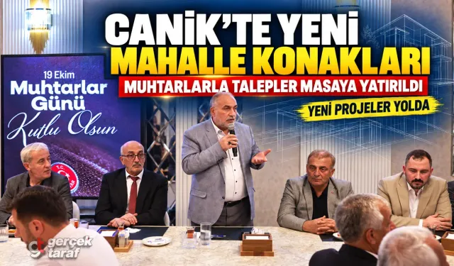Samsun Canik’te muhtarlarla istişare toplantısı