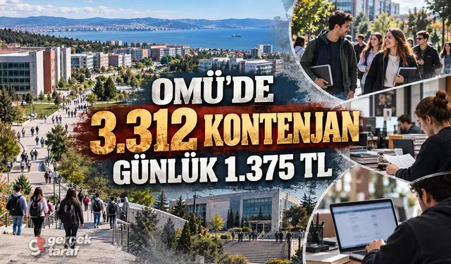 OMÜ'de 3 bin 312 öğrenciye iş fırsatı! Günlük 1.375 TL ödeme