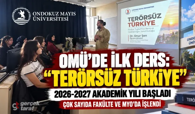 OMÜ’de akademik yıl “Terörsüz Türkiye” temalı açılış dersleriyle başladı