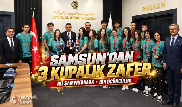 Samsunlu sporcular Dragon Bot Türkiye Şampiyonası’nda 3 kupa kazandı