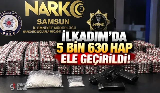 Samsun'da 5 Bin 630 Uyuşturucu Hap Ele Geçirildi! 3 Kişi Yakalandı