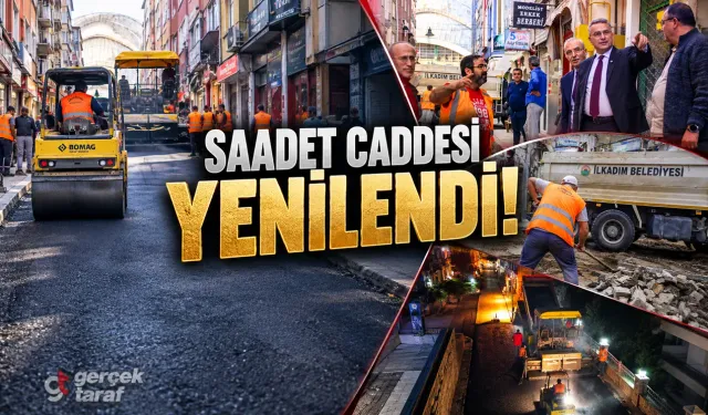 Samsun İlkadım'da Saadet Caddesi yenilendi!