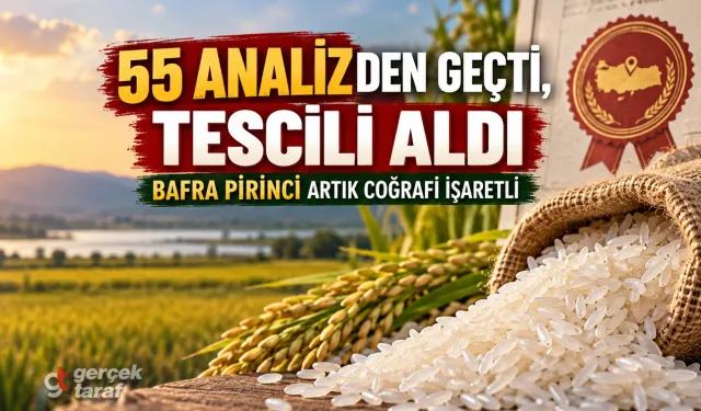Bafra Pirinci coğrafi işaret aldı