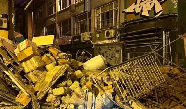 Beyoğlu'nda Patlama Sonucu Bina Çöktü: Panik Havası Hakim Oldu