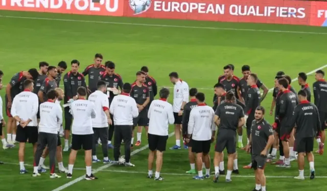 A Milli Futbol Takımı, İspanya ile oynayacağı maç öncesi son hazırlıklarını gerçekleştirdi