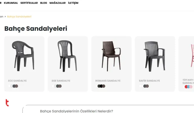 2025 Trendi Bahçe Sandalyesi Modelleri
