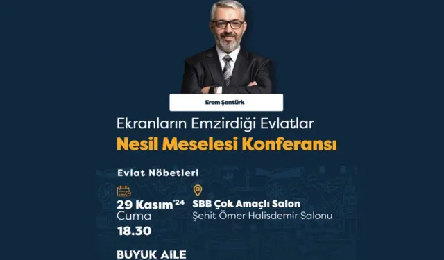 Erem Şentürk ile Nesil Meselesi Konferansı Samsun’da