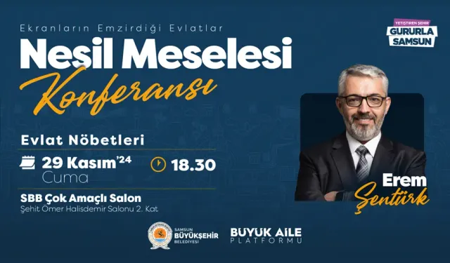 Gazeteci-Yazar Erem Şentürk Samsun’da Konferans Verecek