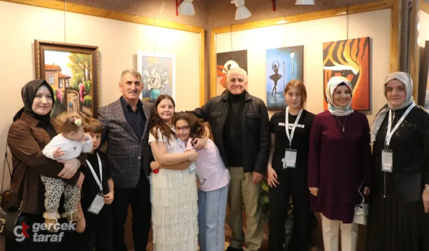 Samsun'da Atölye Martı Karma Resim Sergisi açıldı