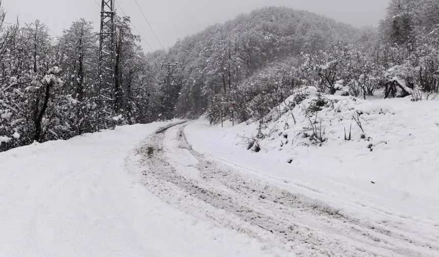 Samsun’da Kar Yağışı, Kar Kalınlığı O ilçede 30 Santime Ulaştı
