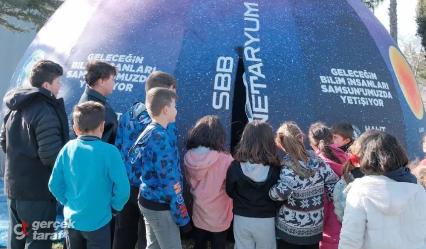 Samsun’da bilim merkezden köylere indi: Çocuklar şaşkın, öğretmenler mutlu