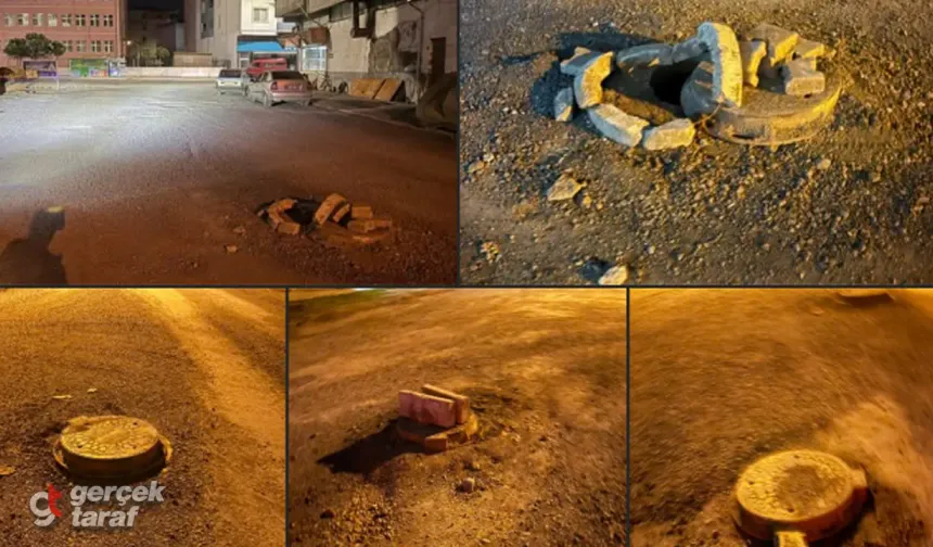 Terme’de açık rögar tehlikesi: “Bu kadar mı sahipsiz?”