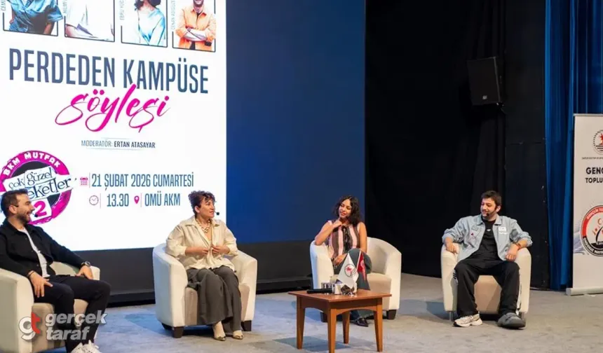 OMÜ’de “Perdeden Kampüse” Rüzgârı: BKM Mutfak Oyuncuları Öğrencilerle Buluştu