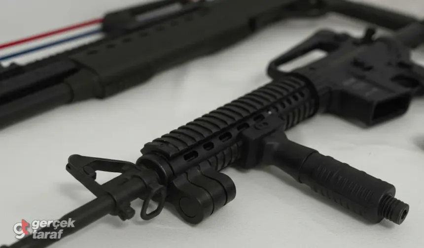 Samsun'da Jandarma bir eve operasyon düzenledi, evden uzun namlulu silahlar çıktı