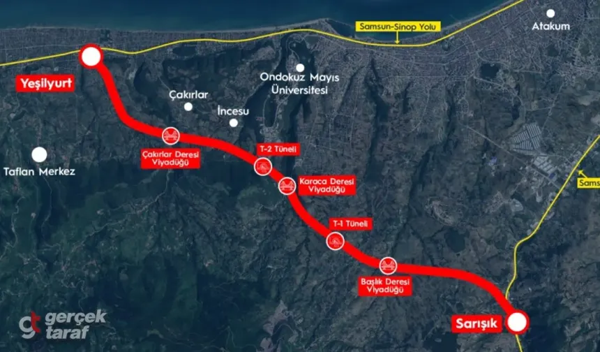 Samsun Batı Çevre Yolu İçin 15 Milyarlık Yatırım, 2028'de Tamamlanacak!