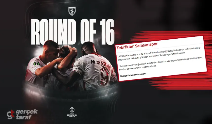 Samsunspor'dan Türk futboluna gurur: TFF teşekkür etti, gözler kura çekiminde