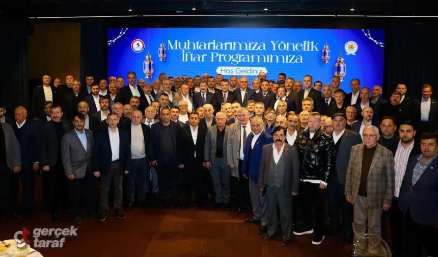 Samsun’da Muhtarlar İftar Sofrasında Buluştu