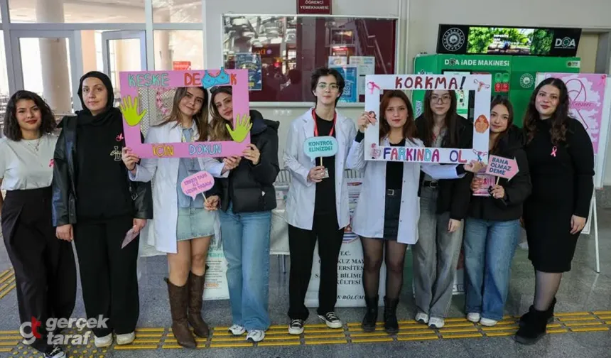 OMÜ'de Rahim ve Meme Kanseri İçin Kadın Kanserlerine Karşı Farkındalık Etkinliği