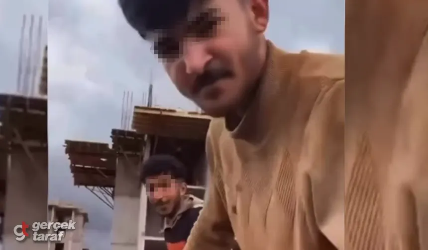 Samsun Bafra İnşaatta PKK Destekçileri Video Yayın Açtı