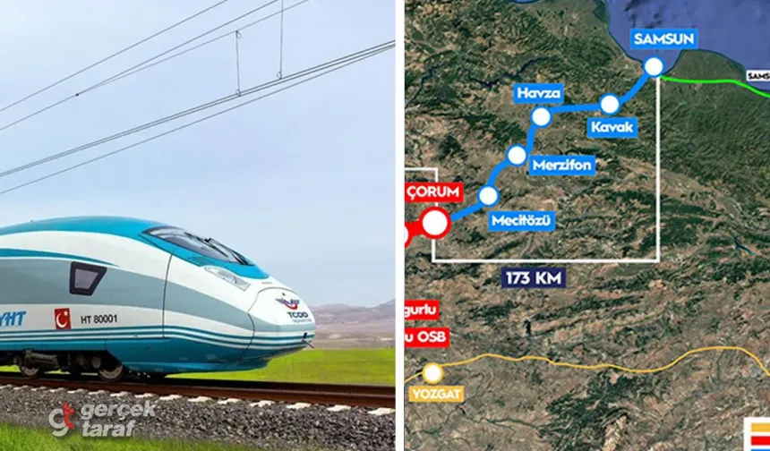Çorum–Samsun Hızlı Tren Hattı 1. Etap İmzalandı!