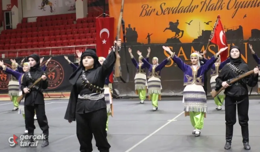 İlkadım Belediyesi Halk Oyunları Ekibi 4 Kategoride İl Birincisi