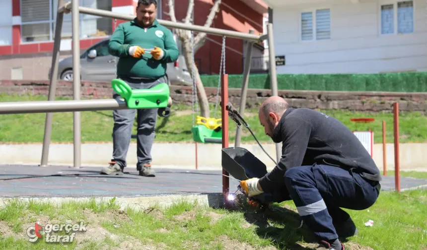 İlkadım Belediyesi Parkları Yaz Sezonuna Hazırlıyor