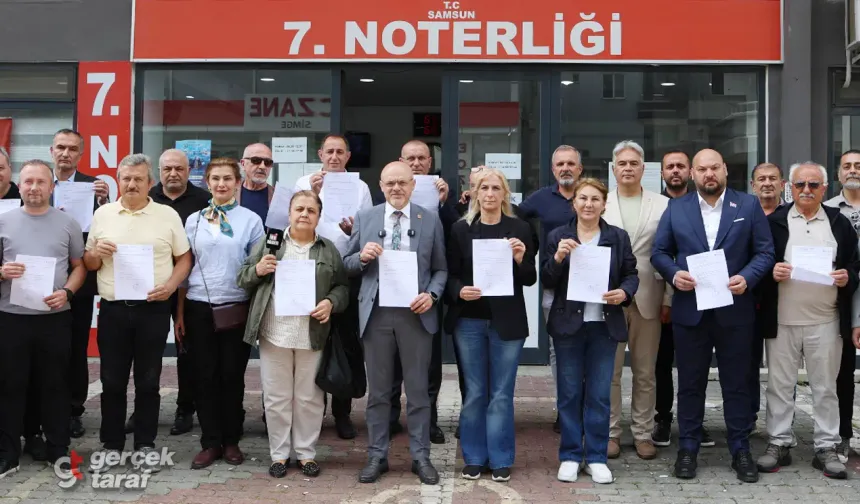 CHP Samsun'dan Olağanüstü Kurultay İçin Noter İmzası