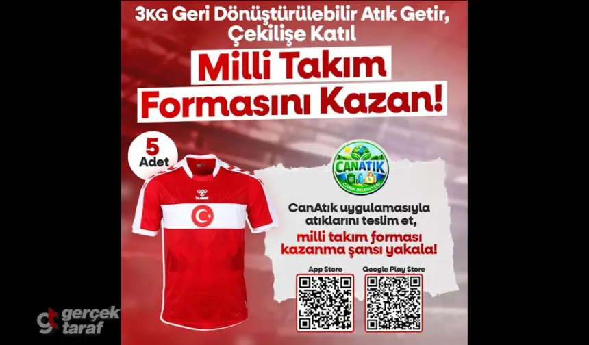 Canik'te Geri Dönüşüme Milli Takım Forması Hediyesi