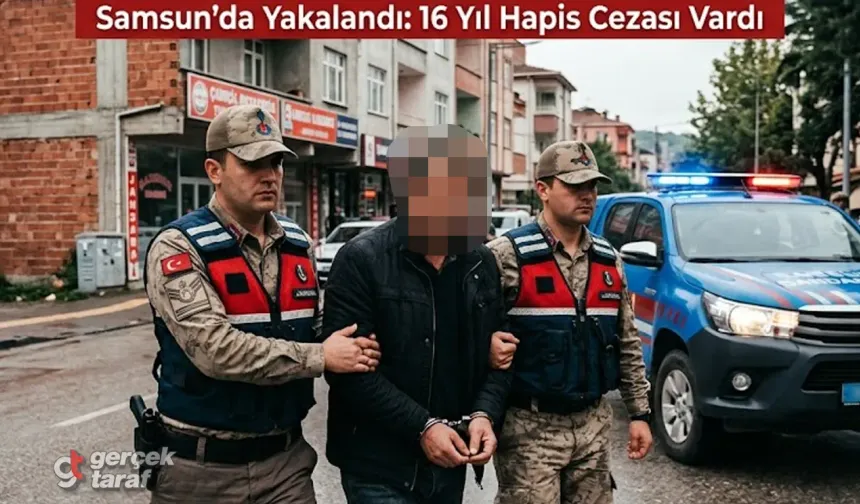 Samsun’da Uyuşturucu Hükümlüsü Jandarmaya Yakalandı