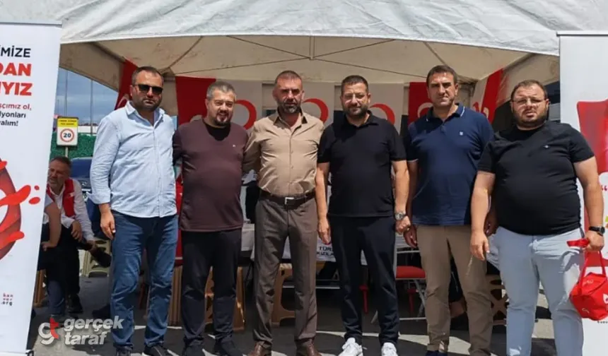 Samsun'da Kan Bağışı Organizasyonuna MHP İlkadım İlçe Başkanı Anuk ve Meclis Üyesi Erkan'dan Destek