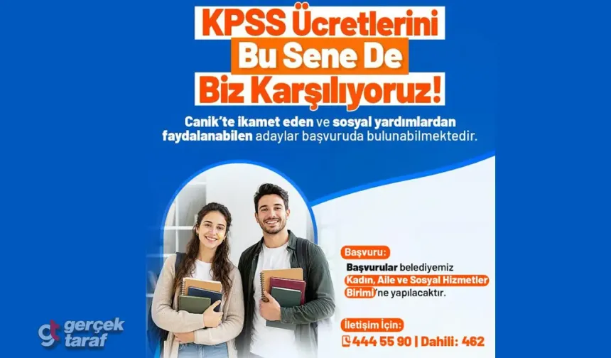 Canik'te KPSS Ücretlerini Belediye Ödüyor!