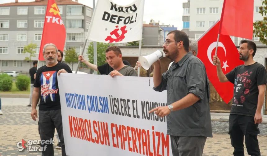 TKP Samsun'dan "NATO'ya Karşı Bağımsız Türkiye" Yürüyüşü