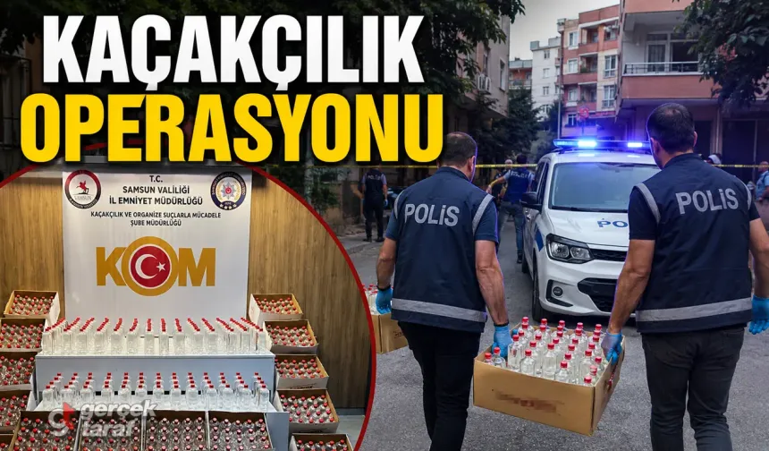 Samsun'da Kaçak Etil Alkol Operasyonu: 1 Ton 160 Litre Ele Geçirildi