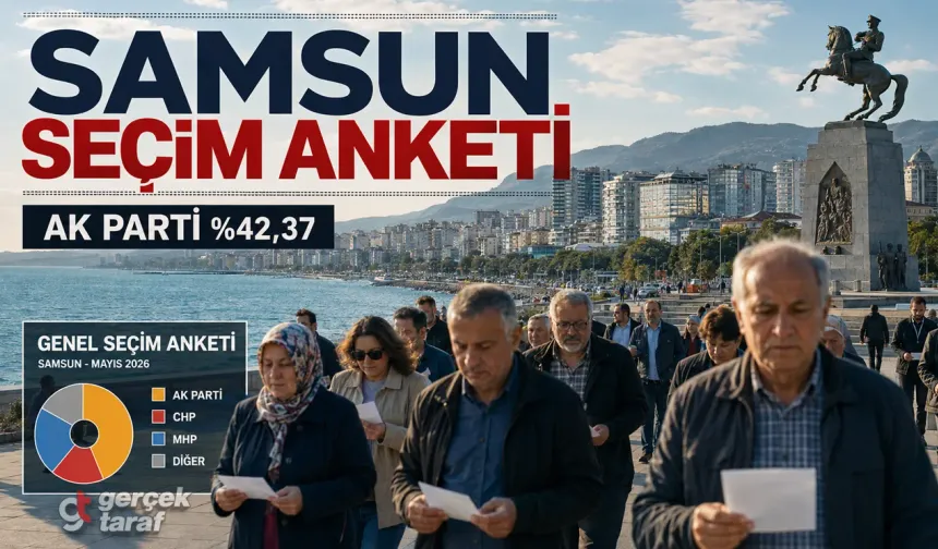 Samsun anketinde AK Parti ve CHP arasındaki fark