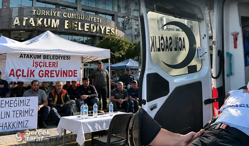 Atakum’da Açlık Grevindeki İşçi Hastaneye Kaldırıldı