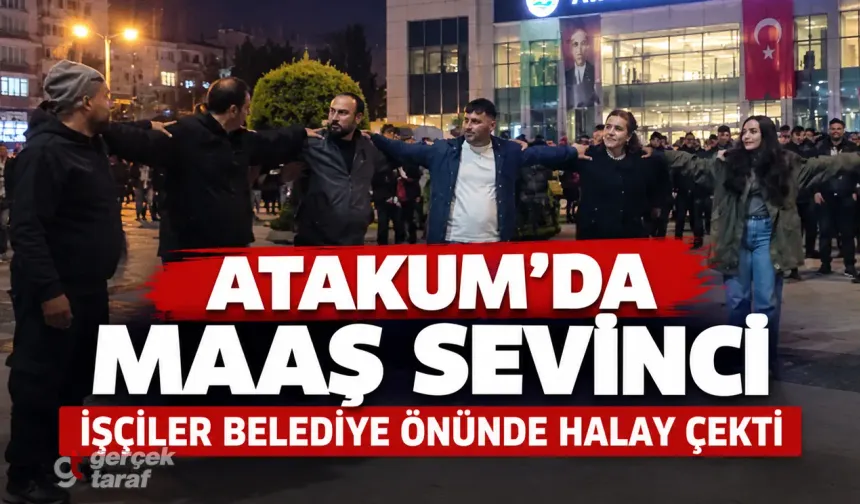 Samsun Atakum’da Maaş Sevinci, İşçiler Türkülerle Halay Çekti